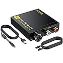 PROZOR DAC Converter 192Khz Digital to Analog Audio Decoder with Volume Control Support 5.1CH DTS Dolly-AC3 Coaxial SPDIF Toslink Optical to RCA
