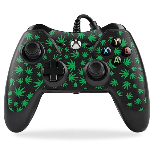 MightySkins Skin Compatible with PowerA Pro Ex Xbox One Controller case wrap Cover Sticker Skins Marijuana