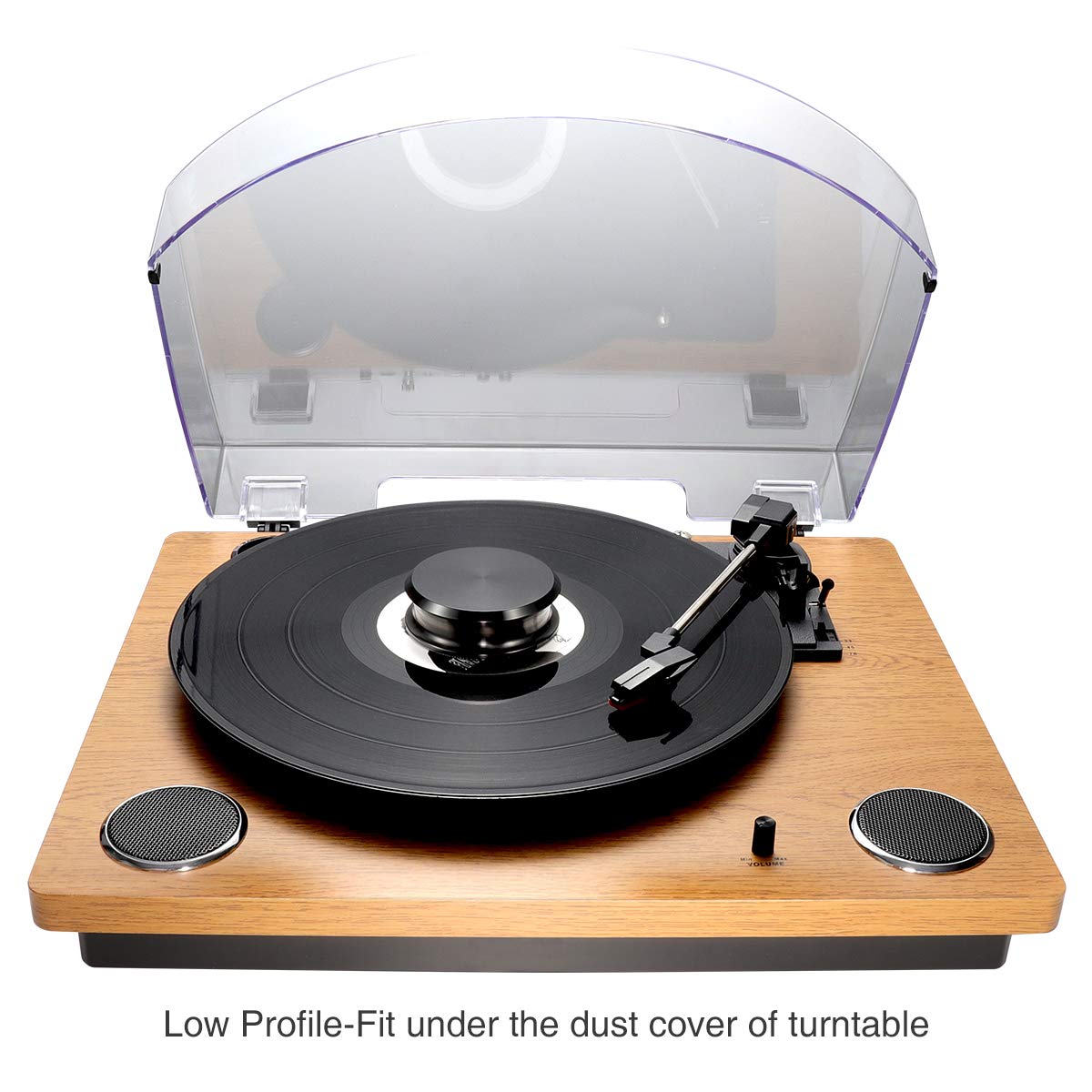 Record Weight Stabilizer by FEMELI,Turntable Weight Clamps-Low Profile to Fits Under Dust Cover of Turntable Vinyl Disc LP Record Player (Black)
