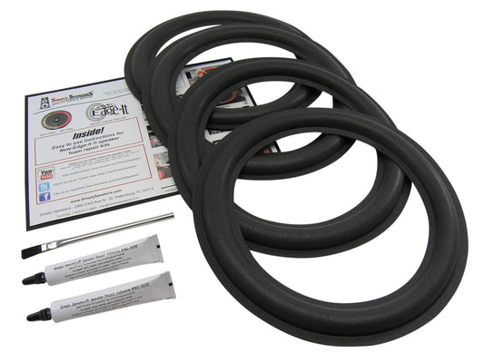 Carver 12 Inch Amazing Loudspeaker Foam Speaker Repair Kit FSK-12CARVERx4 (4 Pack)