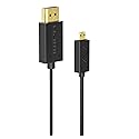 Nanosecond Extreme Slim 2.6’ Micro HDMI Cable - World’s Thinnest and Most Flexible HDMI Cable. (2.6 Ft / 0.8m) High-Speed Supports Full 1080P, 4K