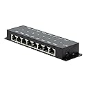 PoE Texas 8-Port Passive Midspan PoE Injector with 48V 120W Power - Network Switch Upgrade for IP Cameras, VoIP Phones, WiFi Access Points - IEEE