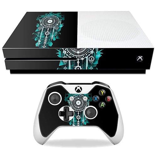 MightySkins Skin Compatible with Microsoft Xbox One S - Geo Dream Catcher | Protective, Durable, and Unique Vinyl Decal wrap Cover | Easy to Apply
