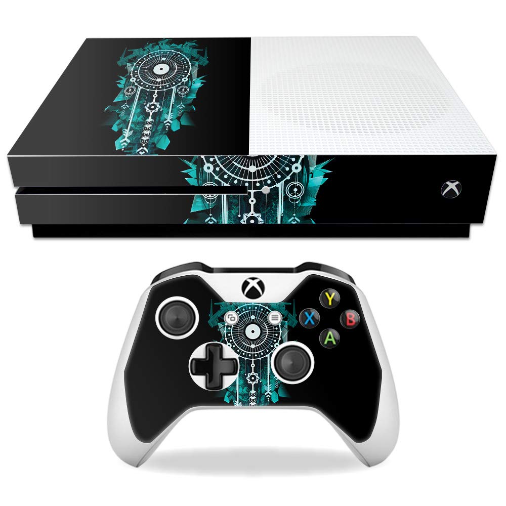 MightySkins Skin Compatible with Microsoft Xbox One S - Geo Dream Catcher | Protective, Durable, and Unique Vinyl Decal wrap Cover | Easy to Apply