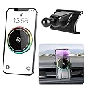 LUNQIN Car Magnetic Phone Mount for Toyota GR86 2022-2026 and Subaru BRZ 2022-2026 Auto Interior Accessories Best Cellphone Holder Fast 15W Wireless