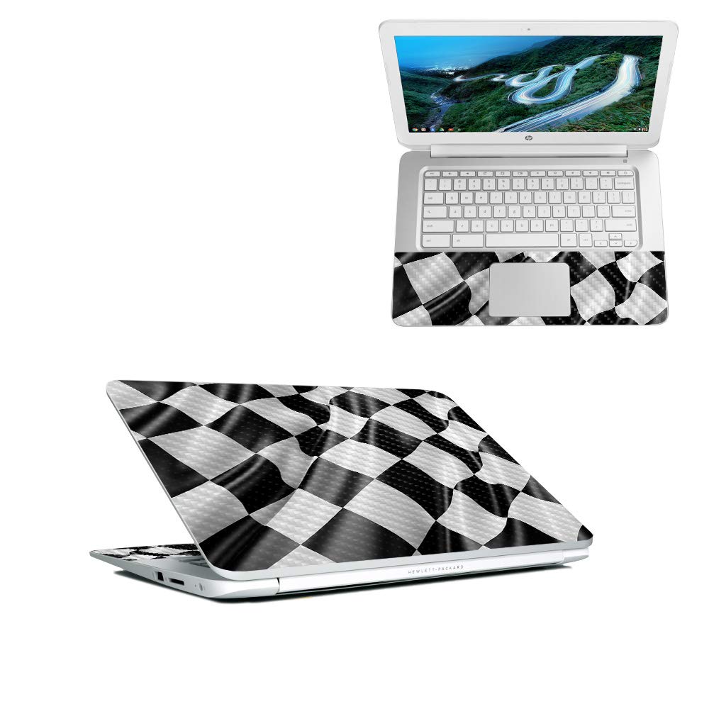 MightySkins Carbon Fiber Skin for HP Chromebook 14" (2018) - Acid Surf | Protective, Durable Textured Carbon Fiber Finish | Easy to Apply, Remove…