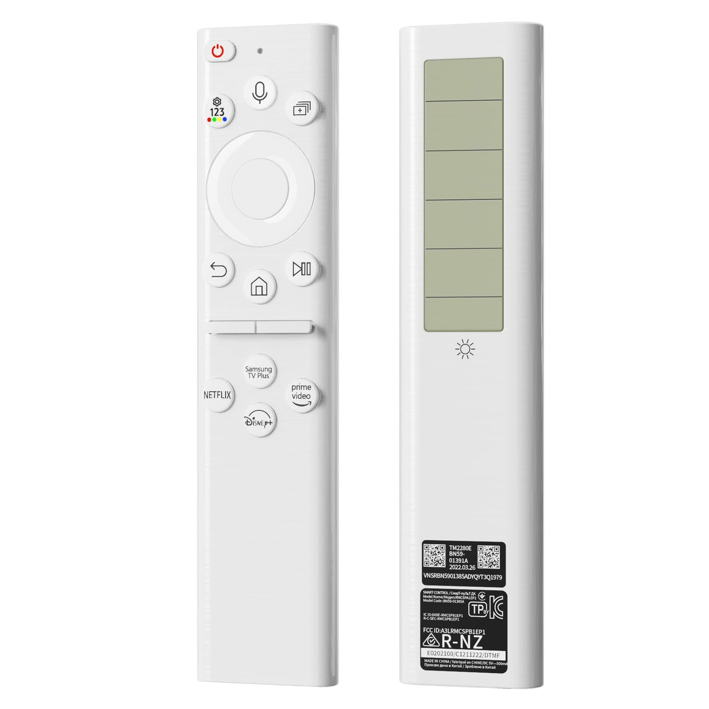 BN59-01391A Solar Voice Remote Control Replacement for Samsung TV Remote with 4 Shortcut Buttons, Compatible with Samsung 2021-2023 Neo LED Smart 4K
