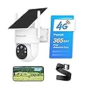Vearoat 4G LTE Cellular Security Camera Outdoor System, 365 Days Unlimited Data,Wireless Solar Security Camera?Remote Monitoring, Motion Sensor, Human