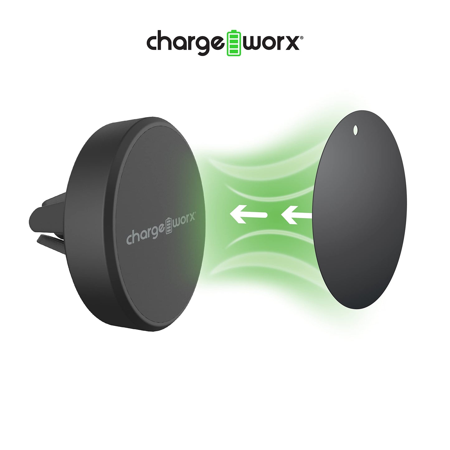 CHARGEWORX Magnetic Car Phone Mount for Air Vent, Universal Magnet Cell Phone Holder with 360° Rotation, Strong Magnetic Vent Mount for iPhone