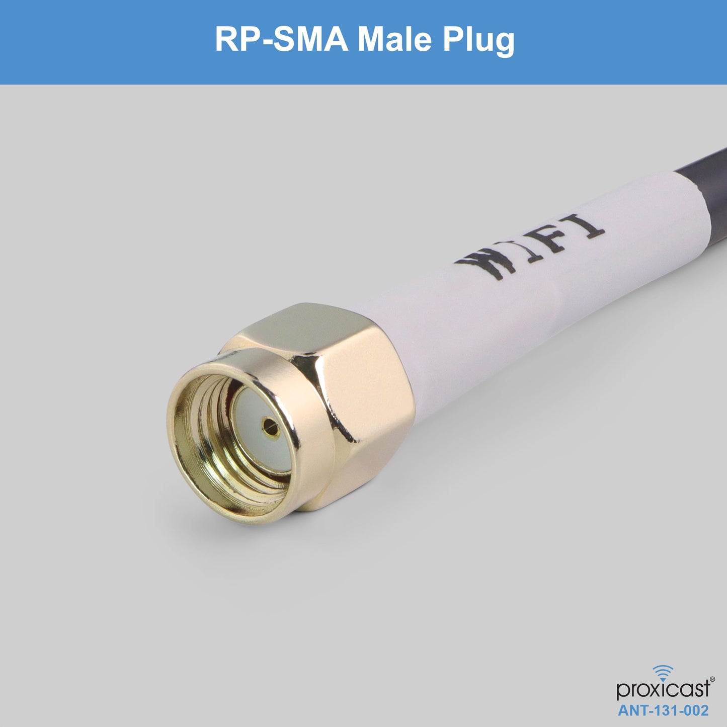 Proxicast Indoor/Outdoor Omnidirectional WiFi Antenna - Tri-Band 2.4/5.8/6 GHz - 3-5 dBi Gain - Vandal Resistant Low Profile Fixed Through-Hole Mount