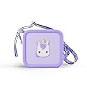 Kidamento kiimento Soft Silicone Camera Case - Durable and Adorably Stylish Bag - Promotes Comfort and Independence - Purple Unicorn
