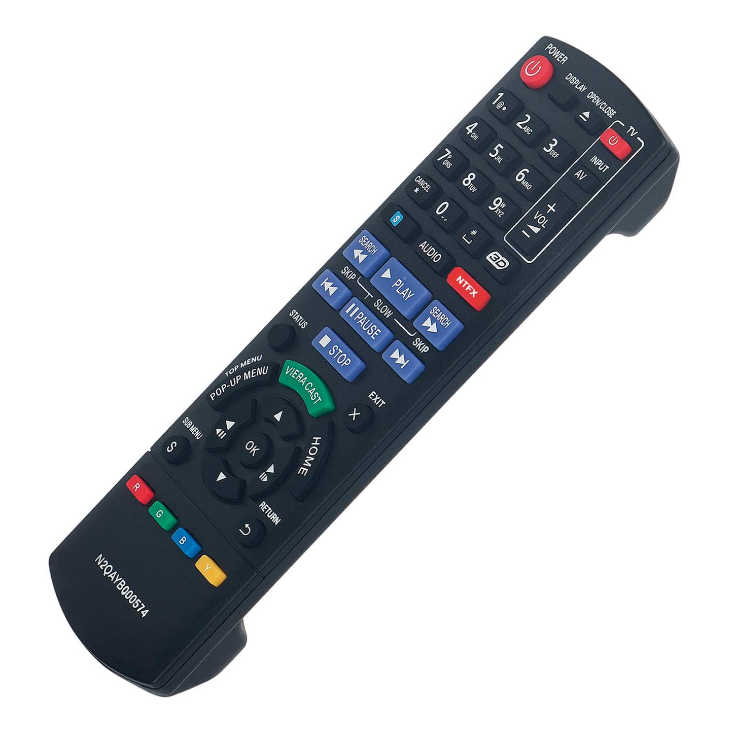 New N2QAYB000574 Replaced Remote fit for Panasonic DMP-BDT210 DMP-BDT110 DMP-BDT215 DMP-BDT310 DMPBDT210 DMPBDT110 DMPBDT215 DMPBDT310 Blu-Ray Disc