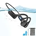 SilisoundTek Bone Conduction Swimming Headphones,Waterproof IP68,Wireless Bluetooth 5.3 Earphones with Microphone, Built-in 32GB MP3 Open Ear…