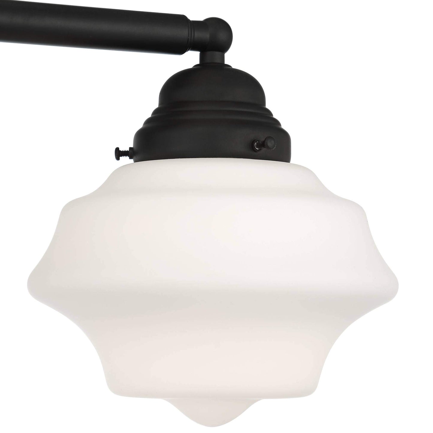Possini Euro Design Astrid Modern Wall Light Black Metal Hardwired 27 1/4" 3-Light Fixture Opal White Glass Shade for Bedroom Bedside Bathroom Vanity