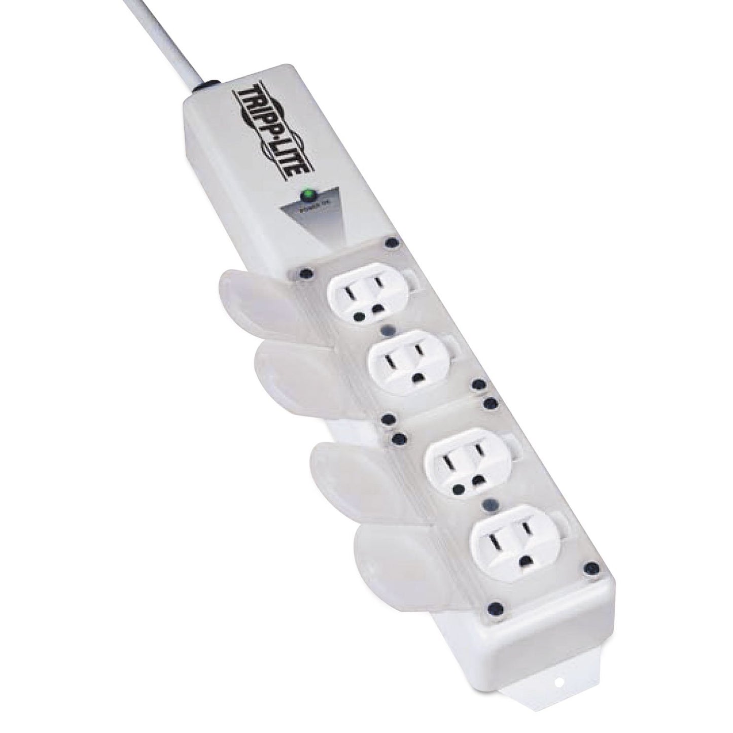 Tripp-Lite PS415HGULTRA Medical-Grade Power Strip for Moveable Equipment Assembly, 15 ft Cord, White