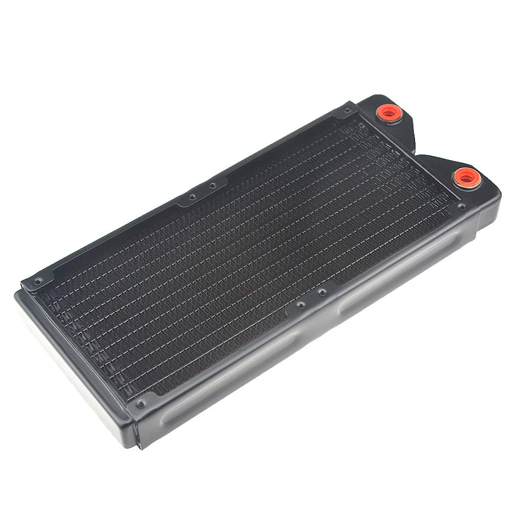 BXQINLENX 240 Pure Copper 12 Pipe Heat Exchanger Radiator for Computer PC CPU CO2 Laser Water Cool System