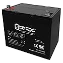 Mighty Max Battery ML75-12 - 12 Volt 75 AH, Nut and Bolt (NB) Terminal, Rechargeable SLA AGM Battery