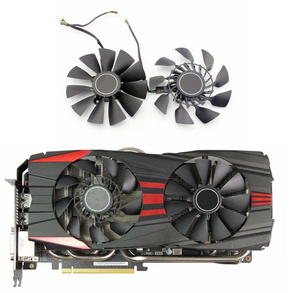 Rakstore FD9015U12S 95mm Graphics Card Cooling Fan Replacement Compatible with ASUS GTX 780 780Ti R9 390 390X 290 290X 280 280X Quiet Cooler Fan