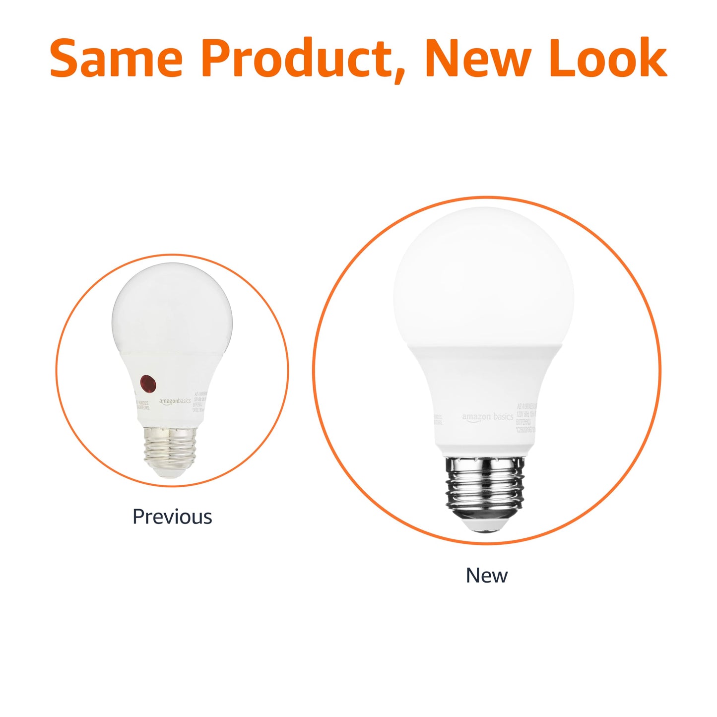 Amazon Basics A19 Dusk to Dawn Sensor LED Outdoor Light Bulbs, 60W Equivalent, Energy-Efficient 9W, Daylight 5000K, E26 Base, Auto On/Off, Porch