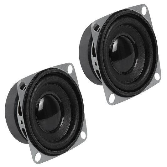 2Pcs 2" 8 Ohm 3W Full Range Woofer Speaker 2inch Stereo udio Sound Home Theater Loudspeaker for DIY Audio Projects and Replacement