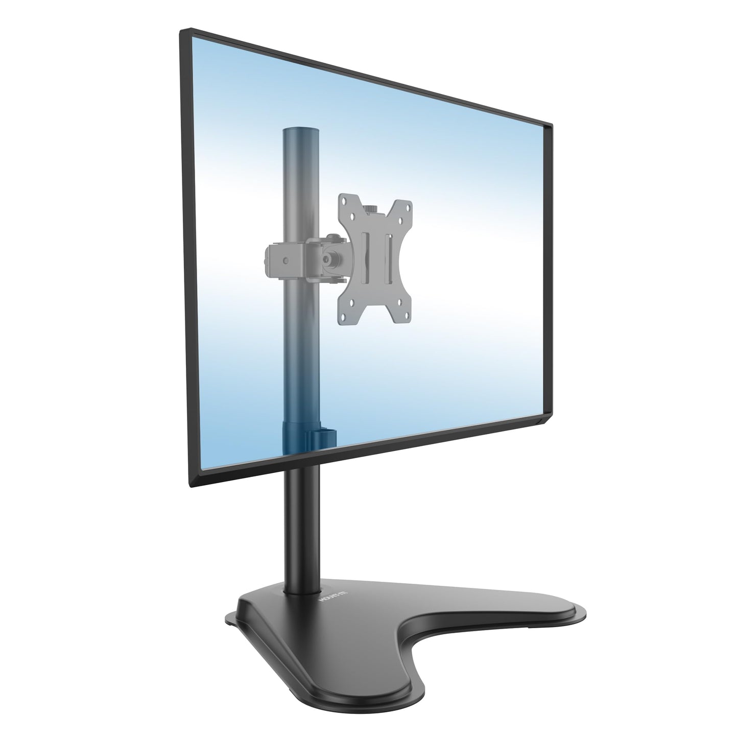 Mount-It! Monitor Stand for Desk, Freestanding Single Monitor Mount for 21.5-32" Screens, Height Adjustable VESA Stand with Tilt, Swivel & Rotation