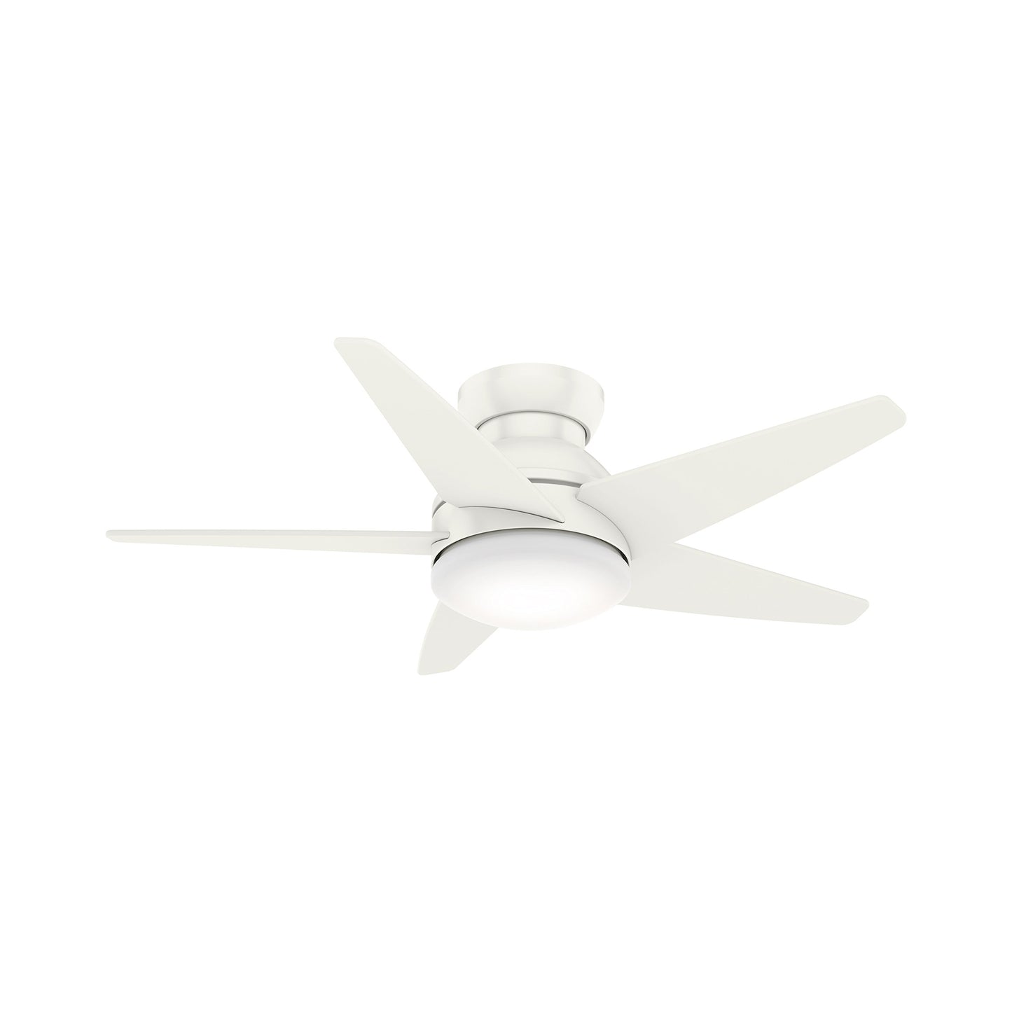 Casablanca Fan 44 inch Low Profile Fresh White Indoor Ceiling Fan with LED Light Kit (Renewed)