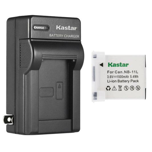 Kastar NB-11L 11LH Battery + AC Wall Charger Replacement for Canon SX400 IS, SX410 IS, SX420 IS, ELPH 110 HS, ELPH 115 IS, ELPH 120 IS, ELPH 130 IS