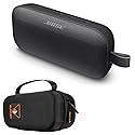 Bose SoundLink Flex Bluetooth Speaker, Portable with Microphone, Wireless Waterproof Speaker for Travel, Outdoor and Pool Use with Slinger Hard Travel