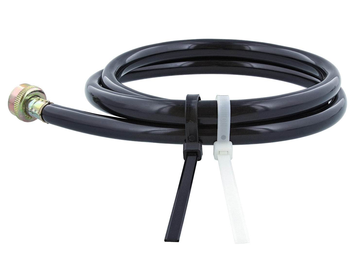 Secure 48 Inch Natural 175 lb Extra Heavy Duty Nylon HVAC Cable Tie - 10 Pack