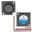 WINSINN 30mm Blower Fan 24V, Micro 24 Volt Fans Blower 3010 Dual Ball Bearing, 30mmx10mm 2PIN (Pack of 2Pcs)