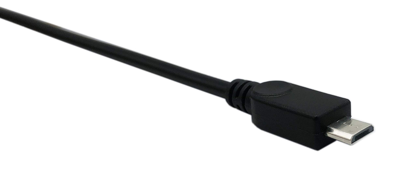 CERRXIAN 50cm Micro USB 5pin Male to USB Type B 2.0 Female Extension Panel Mount Data and Charge Cable with Screws Holes