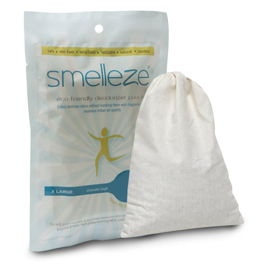 SMELLEZE Reusable Gym Bag Odor Remover Deodorizer Pouch: Gets Stink Out From Any Bag Without Scents