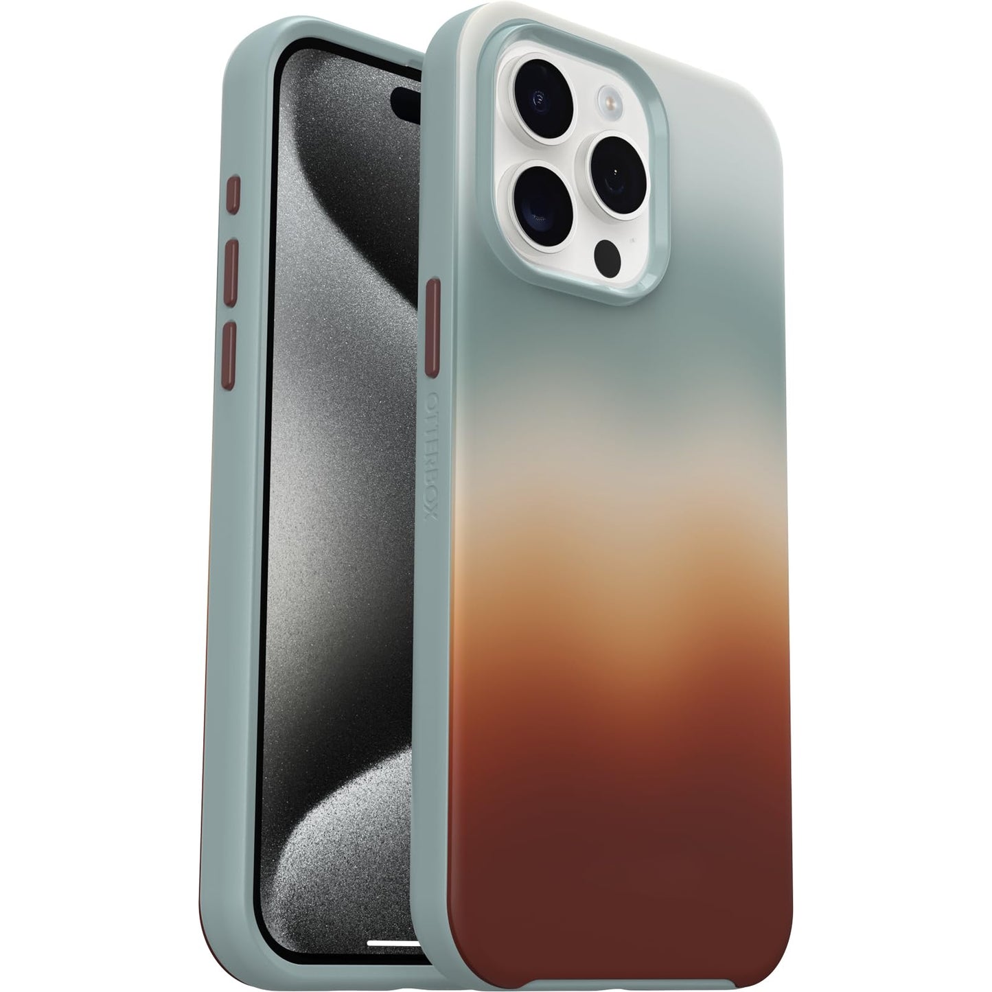 OtterBox iPhone 15 Pro MAX (Only) Symmetry Series Clear Case - WHIMSY BLOOM (Yellow), snaps to MagSafe, ultra-sleek, raised edges protect camera