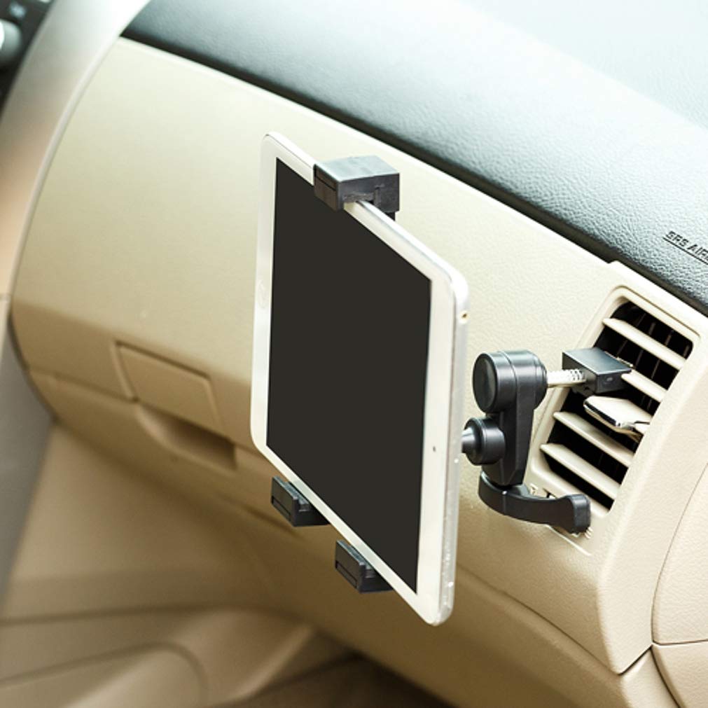 Air Vent Car Mount Compatible with Samsung Galaxy Tab A9/A9 Plus/A8/A7 10.4 (2020)/A7 Lite Tablets - Tablet Holder Rotating Cradle Strong Grip Ac