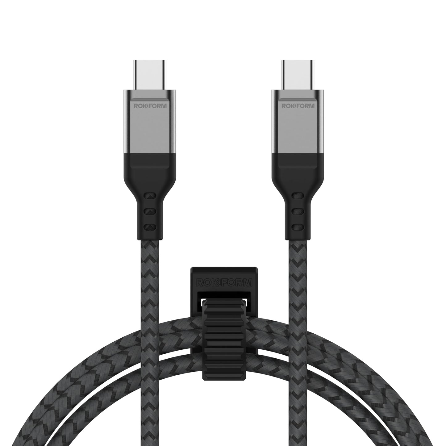 Rokform - PowerTrip 100W USB-C Charging Cable, 2m (6.6 ft), Fast Charging Braided Cable, 5,000 Bend Tested, for iPhone 15s, Galaxy S23s, or Any USB C