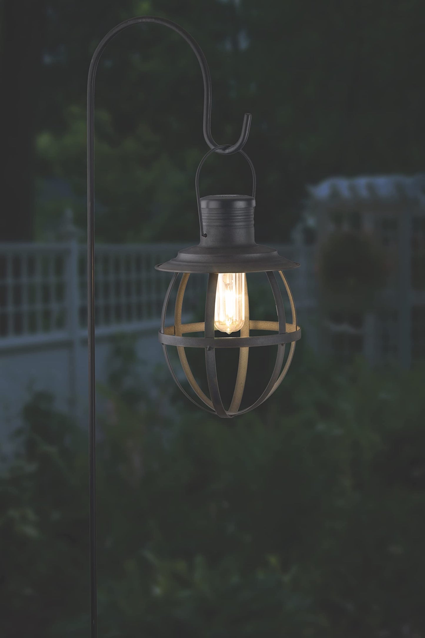 Xodus Innovations BL840-2 Battery Powered Outdoor 11.5 inch Decorative LED Metal Hanging Lantern with Your Choice of 4, 6 or 8 Hour Automatic Timer