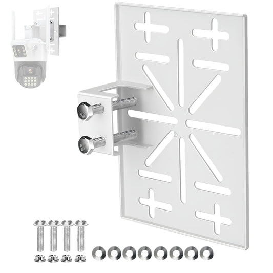 BeElion Tool-Free Security Camera Mount Bracket - Adjustable Thickness (0-3cm) for Glass/Wood Doors, Universal Plate for CCTV, IP Cameras, No Drilling