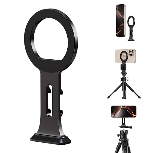elitehood Aluminum Magsafe Tripod Phone Mount, Compact Phone Holder for Tripod with Arca Swiss Quick Release Plate & 1/4" Screw Adapter, Magnetic