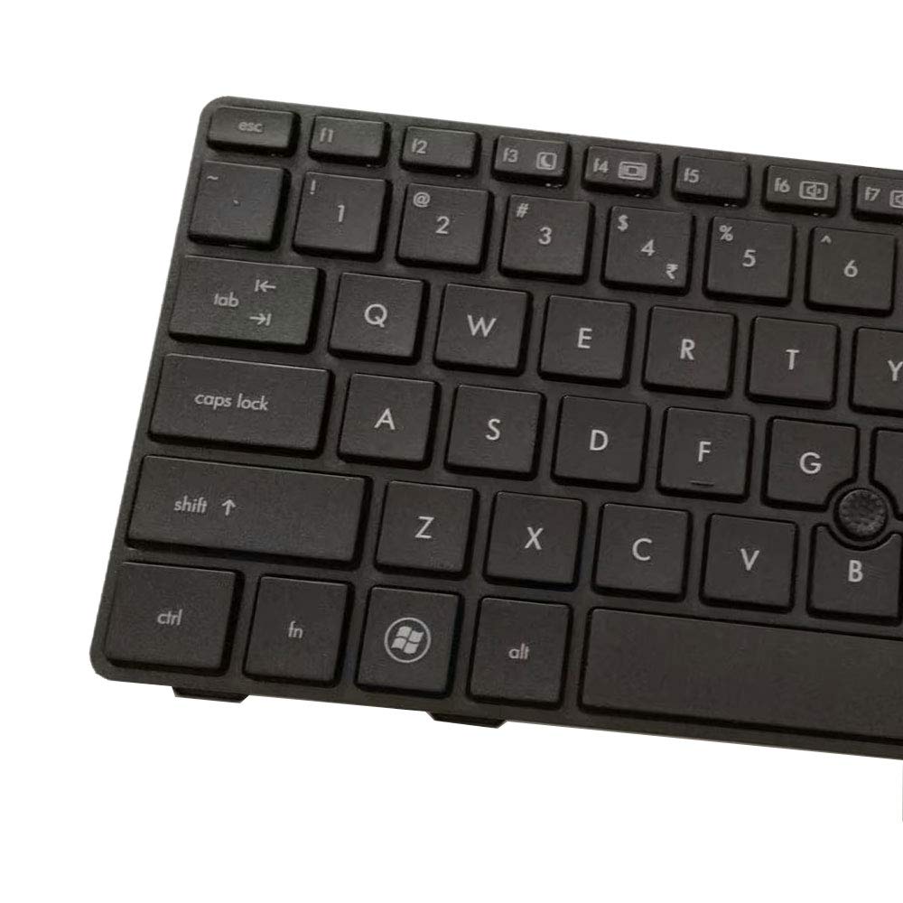 New Laptop Replacement Keyboard Fit HP ProBook 6460B 6465B 6470B 6475B EiteBook 8470B 8460P 8460W 8470W 635769-D61 US Layout with Frame