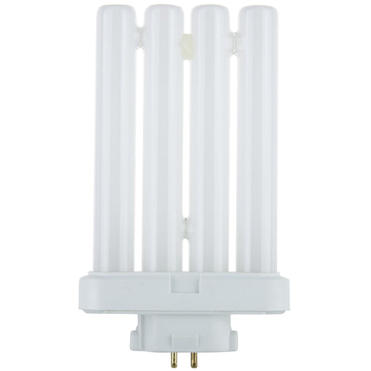 Sunlite FML27/30K Quad Tube Plug-in Compact Fluorescent Light Bulb, FML 4-Pin, 27 Watts, 1500 Lumens, 3000K Warm White, 4-Pin (GX10q4) Base, 120