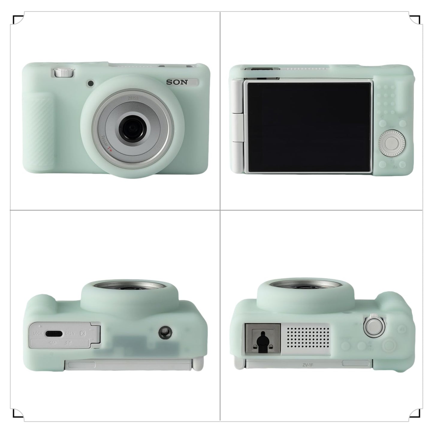 SZHSYJY Camera Case for Sony ZV-1F/ ZV-1 II/ZV-1M2 Digital Camera,ZV1F Soft Silicone Protective Bag,Anti-Scratch Slim Fit Soft Sleeve With ZV1 F