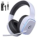 Gvyugke 2.4GHz Wireless Gaming Headsets for PS5, PS4, PC, Switch - Bluetooth 5.3 Gaming Headphones with Noise Canceling Mic, 7.1 Surround Sound, 70H