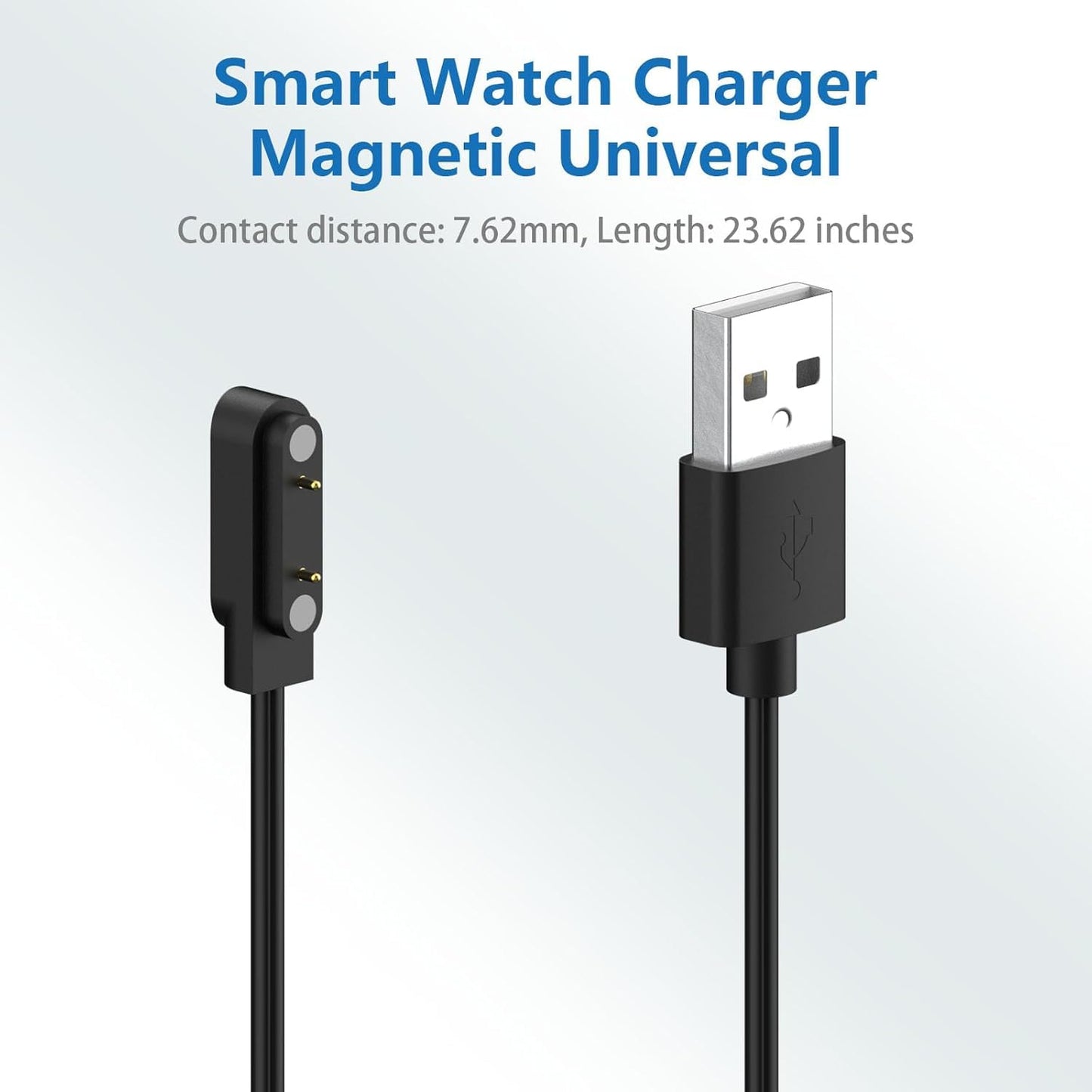 XIMAND Magnetic Charging Cable 2-Pin 7.62mm Bone Conduction Open-Ear Wireless Headphones,Replacement USB Charger Cord Headphones Cable or Some Smart