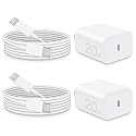 Brasag i Phone 17 16 15 Charger Fast Charging - 20W PD Fast Charger Block with 6Ft USB C Cable for i Phone 17/16/15 Series, i Pad Pro/Air/Mini, Galaxy