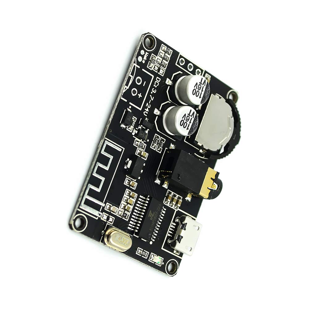 Taidacent DIY Bluetooth 5.0 Audio Receiver Module MP3 Decoder Board Car Wireless Music Receiver Headset Speaker Audio Amplifier Board Modification 3.5