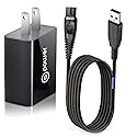 T POWER 2-Prong 15V Charger for Brookstone Max 2 Max2 B-HHP-650J 139712 792451 Cordless Massager Powerful Percussion Massage 3YE Switching…
