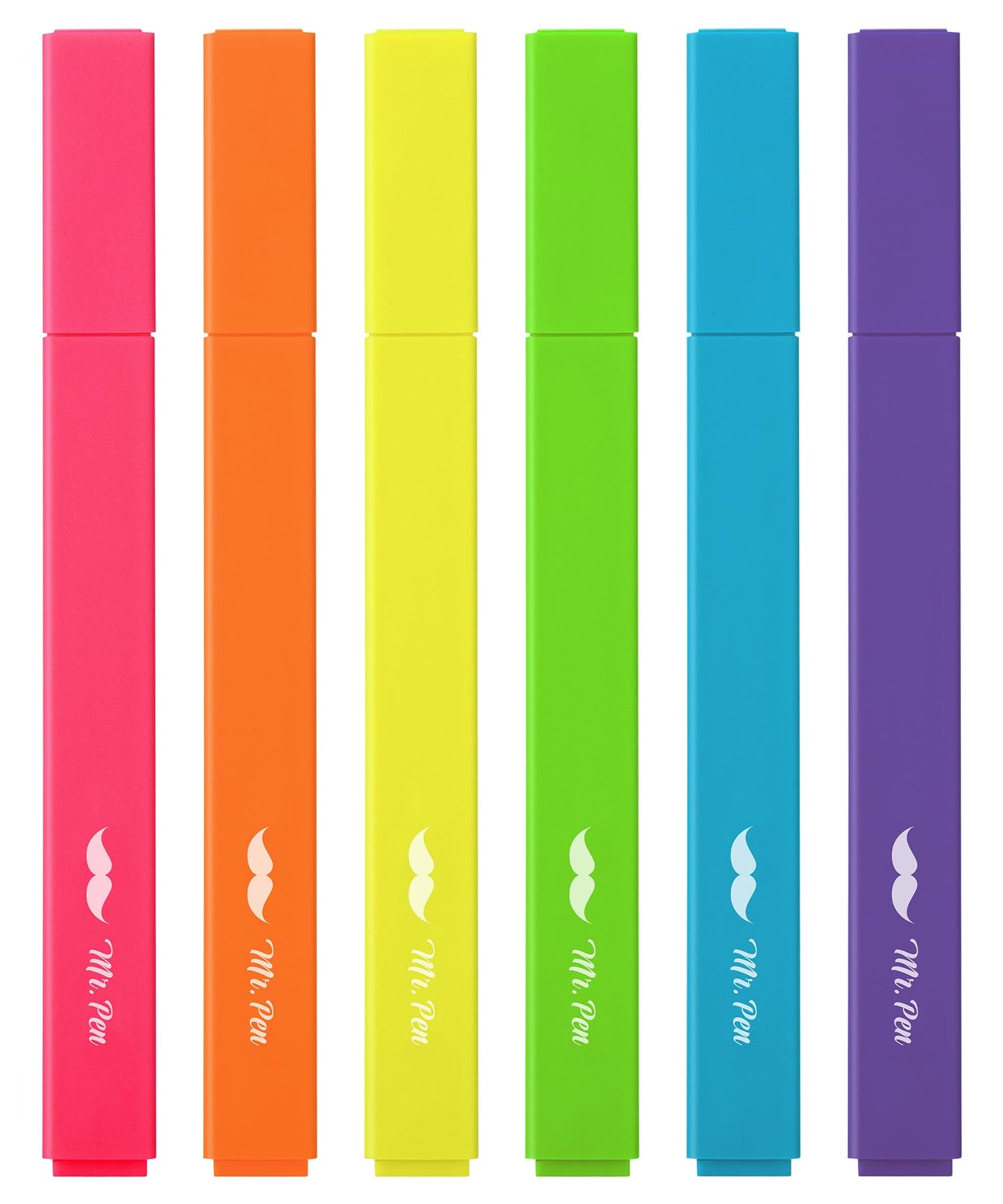 Mr. Pen- Aesthetic Highlighters No Bleed, 6 Pack, Assorted Colors