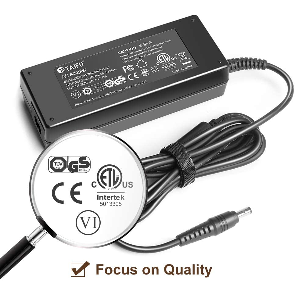 TAIFU 24V AC Adapter for Zebra ZP450 ZP500 and G-Series GX420 GX430 GX420d GX420t GK420D GK420T GK430D GK430T GX430d GX430T GT800 GT820 Printers…