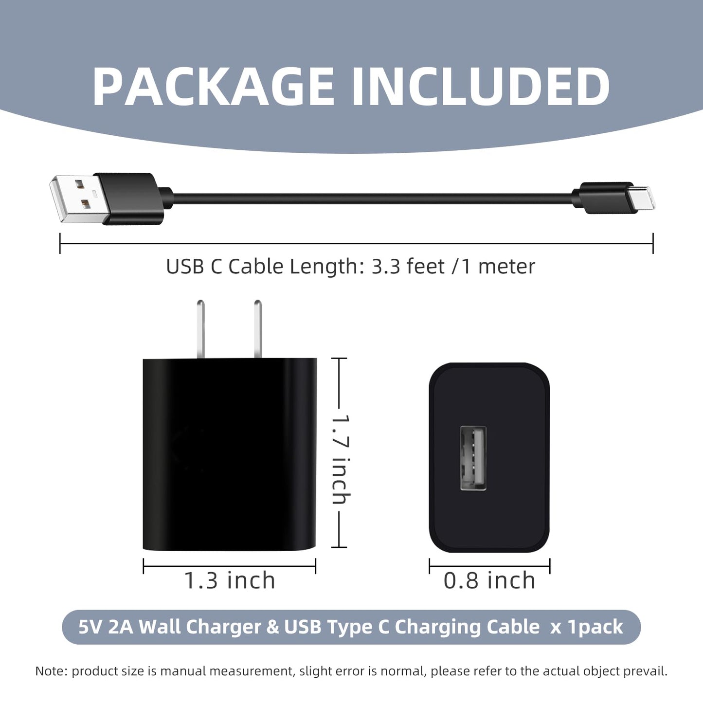 5V2A USB C Massage Gun Charger Cable for Theragun Mini 2.0,Sportneer Mini 2 3,Renpho mini R3,RELUKS,Relief Prime,Sense,Raemao X6,Lunix LX7 LX3,Toloco