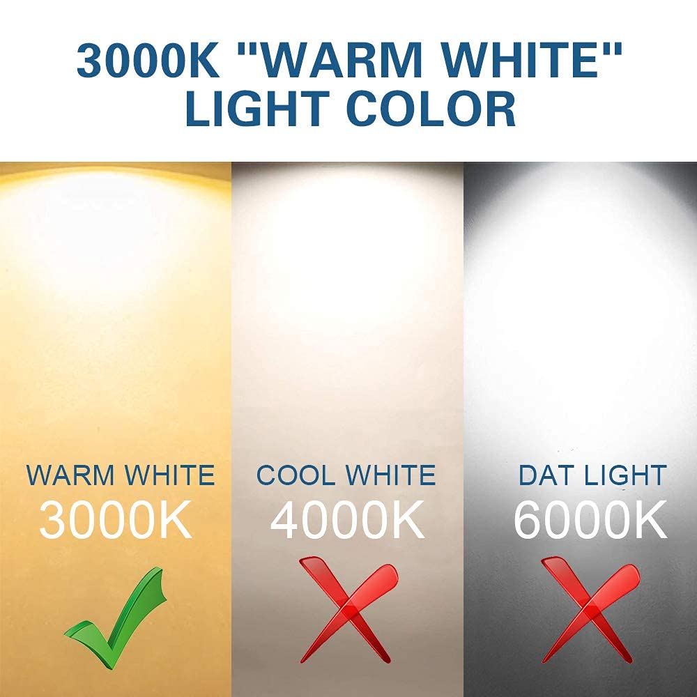 ELEGLO Low Voltage Landscape Lighting,LED Well Light Outdoor 12-24V AC/DC In-Ground Lights IP67 Waterproof Warm White Paver Lights with Wire Connector